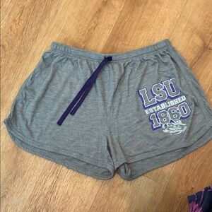 Knights Apparel Women's Gray LSU Athletic Shorts‎